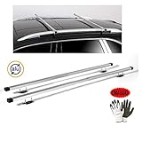 DESCRIPCIÓN DEL PRODUCTO Y CARACTERÍSTICAS: Barra de techo de aluminio para construcción abierta alta (elevada del techo) - Barra de techo para coches con barandillas abiertas (pasamanos, pasamanos). -Perfil rectangular en aluminio 32x22mm. -Producto muy interesante por ser telescópico: tubulares capaces de deslizarse unos dentro de otros, regulables de 85 a 135cm. -La pareja de barras se puede adaptar a cualquier ancho de techo. -La capacidad máxima varía de 60 a 90 kg, dependiendo del coche. -
