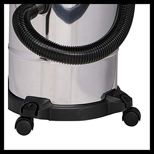 Einhell TC-VC 1815 S Wet And Dry Vacuum Cleaner | 1250W, 15L Stainless Steel Tank | Wet-Dry Vacuum With Blow Function For Car, Garage, Workshop, Home / Artificial Grass Vac