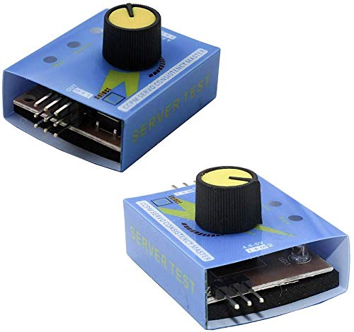 Image of REES52 Micro Servo Motor Kit with 5pcs SG90 9G Servo and Mount Holder Bracket + PCA9685 Module Servo Motor Driver IIC + RC Servo Tester 3CH ECS CCMP Speed Controller + 3pcs Dupont Jumper Wires