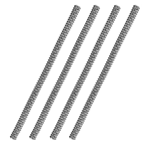 EIHI Ofenschutz Silikon 36 cm- 4 Stück Oven Guards Silikon-Verbrühungsschutz Streifen für Den Ofen-Ofen Isolierstreifen-Verbrennungen Vorbeugen und Narben(Grau)