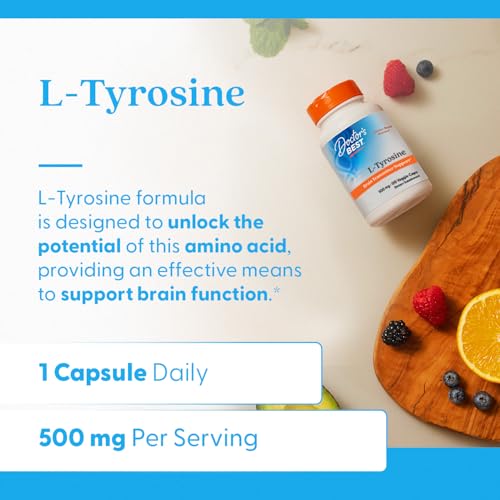 Image of Doctor's Best L-Tyrosine Supplement, 120 Count