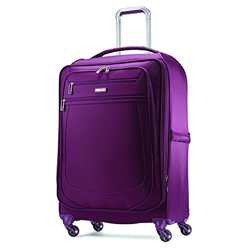 Samsonite Mightlight 2 Softside Luggage with Spinner Wheels, Grape Wine, Checked-Large 30-Inch