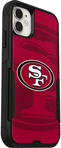 Skinit Decal Skin Compatible with OtterBox Commuter iPhone 11 - Officially Licensed NFL San Francisco 49ers Double Vision Design