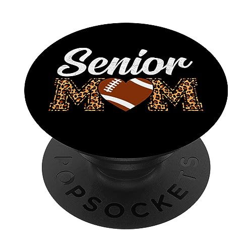 Senior Mom Graduate Football Player Mom PopSockets PopGrip Intercambiable