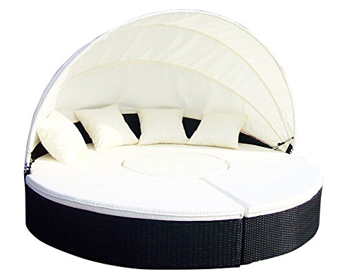 Preisvergleich Produktbild Baidani Designer Lounge-XXL-Sonneninsel Atlantis, schwarz