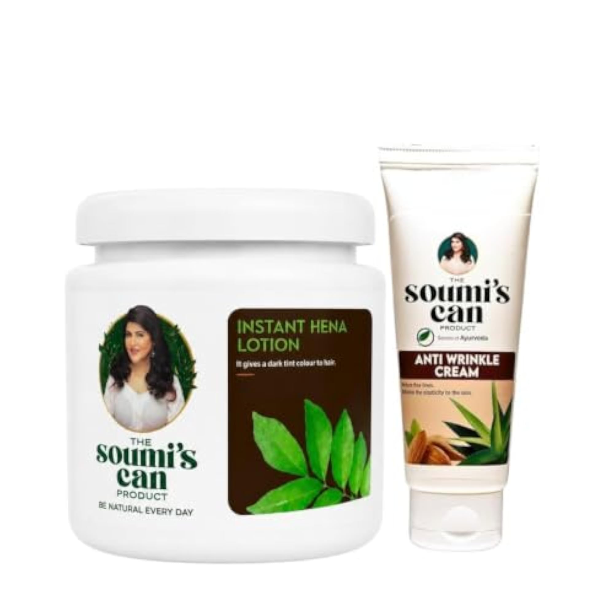 Soumi's Instant Hena Lotion & Anti Wrinkle Cream Combo