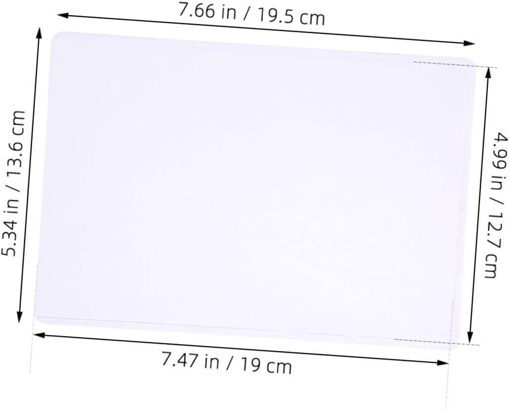 Lurrose 50pcs Hard Plastic Photo Sleeves Waterproof Card Protectors for Postcards Document Holders for Storing and Displaying Photos