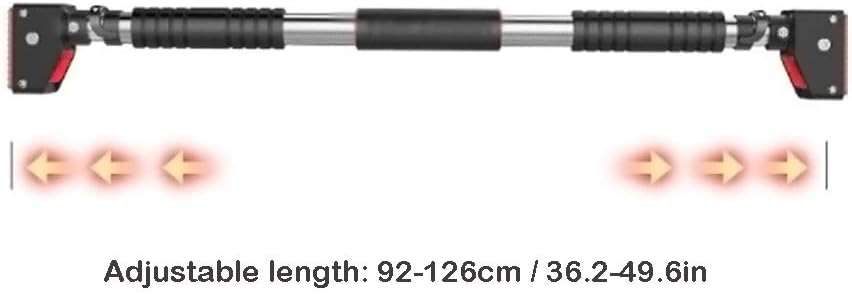 AGYH Portable Chin Up Bar, Stainless Steel Horizontal Bar Without Punching Installation, Muscle Strength Training Equipment, Load 300kg,72-140cm