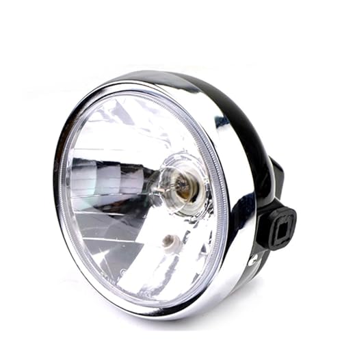 NLNPFGHVZY Conjunto De Faros De Motocicleta Para YBR125 YBR 125 2002-2013 Bombilla De Luces Conducción Lámpara Moto Faros Delanteros Ámbar Clásicos Redondos LED Motocicleta Faros Delanteros
