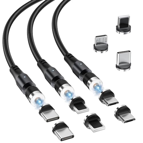 ■■Type-C　赤色１２本曲るマグネット磁石式USB充電通信ケーブル　タイプC マグネット式充電ケーブル 3端子 L字型 iPhone Type-C Micro USB