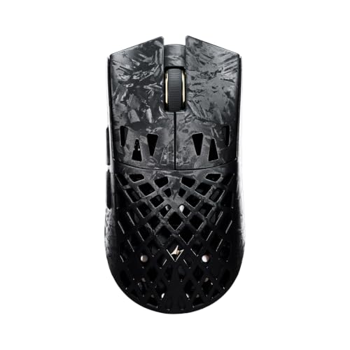 Image of ATK Blazing Sky Ghost Extreme+ Wireless Gaming Mouse, Hollow Carbon Fiber, PAW3955 Master Sensor, DPI up to 50,000, 48g Lightweight, 8K Polling, 130 Hr Battery Life, Dual-Mode 2.4G /Wired - Black