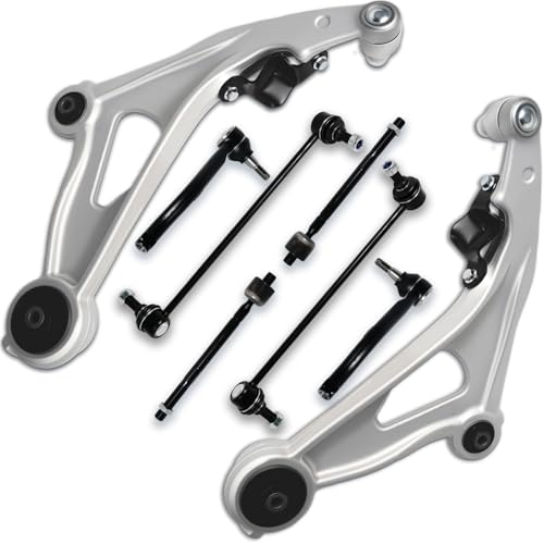 SegurVelo 8PC Front Lower Control Arm Suspension Kit for Nissan 2013–2020 Pathfinder, for Infiniti 2013 JX35, 2014–2020 QX60 – Replaces OE# K623063 K623064 K750094 K750095 ES801265 ES801266 EV801209