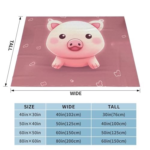 Couverture canapé imprimé cochon pour soirées cocooning cosy - 4