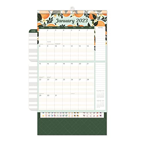 17-Month 2022-2023 Hanging Wall Calendar - Do It All Magnetic Calendar By Orange Circle Studio - Fruit And Flora #TOP2