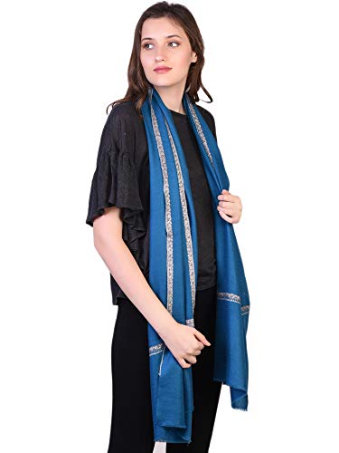 100% Cashmere Handmade in Kashmir (Gift Box) HandWoven Shawl Wrap Hand Embroidery Pashmina Scarf Winter4