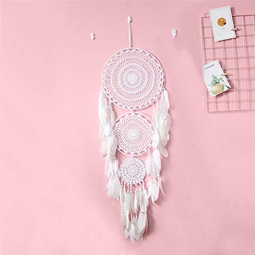 Atrapasueños Gran Dormitorio del círculo del Metal Anillo Decorativo de la Sala de Estar colgados de la Pared Dreamcatcher Bricolaje Home Decor Pluma de colectores Ideales