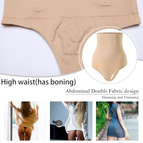 Image of Werena Tummy Control Thong Shapewear for Women Seamless Shaping Novelty Thong Panties Body Shaper Underwear