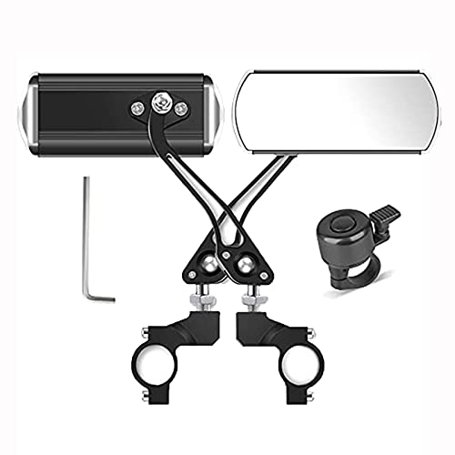 Bicycle Mirrors for Handlebar, A Pair of 360°Rotation Bike Mirrors Handlebar Rearview Mirror , Bicycle Cycling Rear View Mirrors Mountain Bike Mirror-Black