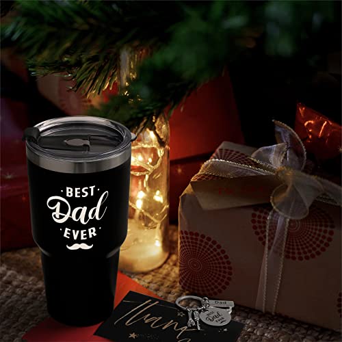 Liqcool Gifts For Dad, Best Dad Gifts From Daughter Son, Dad Christmas Gifts Set With Gift Card, Keychain, Gift Box, Father's Day Birthday Gifts, Best Dad Ever Travel Mug (30 Oz)… #TOP2