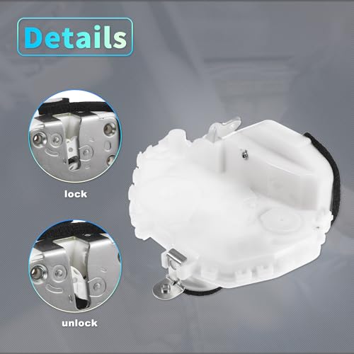 Image of X AUTOHAUX Replacement Front Right Passenger Side Power Door Lock Actuator Motor for Honda Civic 2006-2011 Door Latch Actuator Assembly Replace White