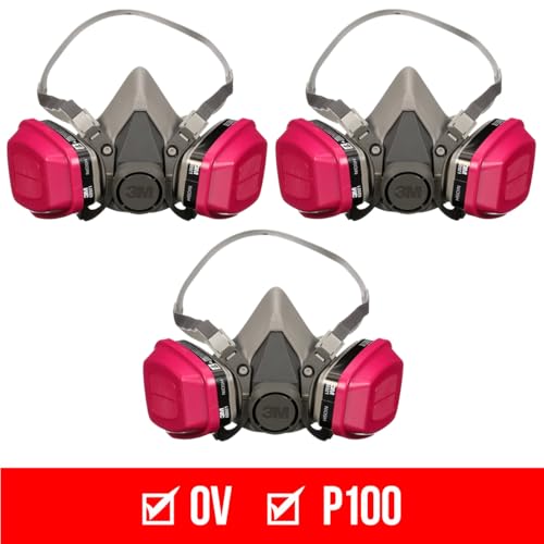 Image of 3M P100 /OV Odor /Particulate Multi-Purpose Reusable Respirator 65021, NIOSH-APPROVED Organic Vapor Cartridge, Medium