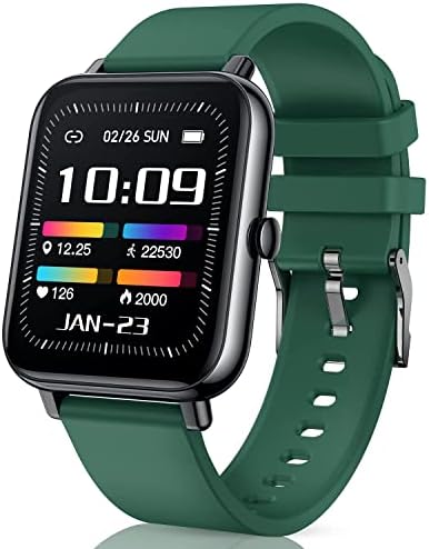 CanMixs Smart Watch for Android Phones iOS Waterproof Smart Watches for Women Men Sports Digital Watch Fitness Tracker Heart Rate Blood Oxygen Sleep Monitor Touch Screen Compatible Samsung iPhone