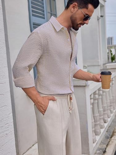 Image of Lymio Men Shirt || Striped Shirt for Man || Full Sleeve || Casual Style (Packs Also Available) (Crush-Lining-New)