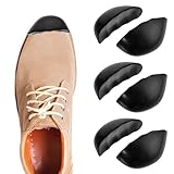 3 Pairs Shoe Filler for Too Big Shoes, Toe Filler Cushion Inserts for Loose Shoes Sneakers Flats Boots, Women and Men, Making Shoe Smaller (Black)