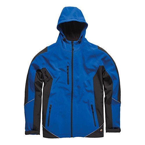 Image of Dickies JW7010 RBB S Size Small Softshell Jacket - Royal Blue/Black