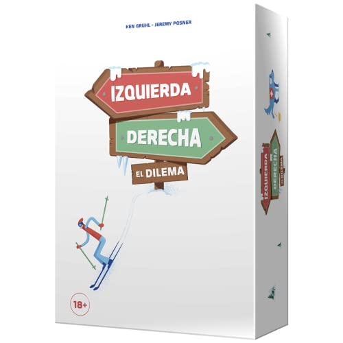Cojones Games Left Right, The Dilemma - Spanish Card Game, LRDSP01, Mehrfarbig
