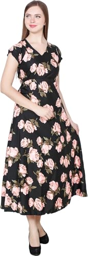 Image of My Swag Women's Casual A-Line Ankle Length Combo Maxi Dress | Stylish Full Length Dresses for Daily