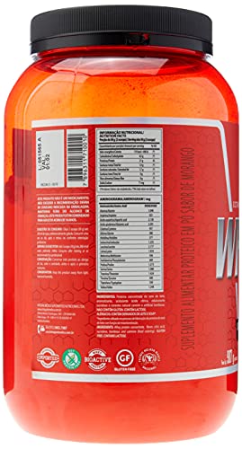 Whey 100% Pure 907g Morango + Coqueteleira