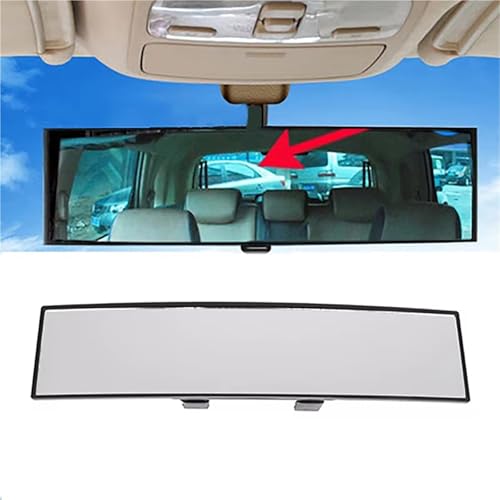 Espejo retrovisor interior gran angular panorámico con blu-ray antideslumbrante para coche HD 2