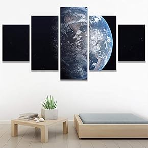 SIGNWIN 5 Panel Canvas Wall Art Modern Art...