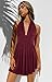Heysolo Women Sexy Deep V-Neck Mini Summer Dress Sleeveless Backless Party Club Cocktail Dresses Red