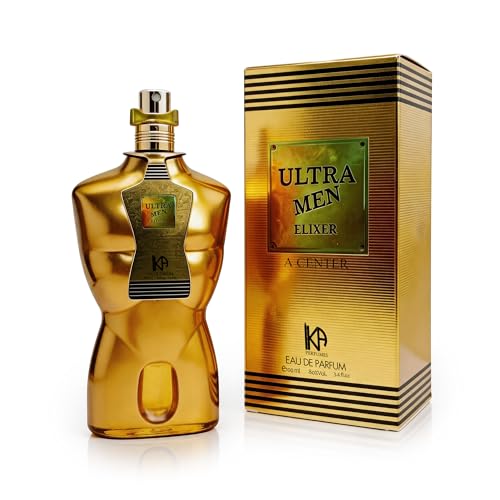 A CENTER Ultra Men Elixer For Men Eau de Parfum 3.4 Fl Oz 100ml | Fresh Spicy Woody Fragrance...
