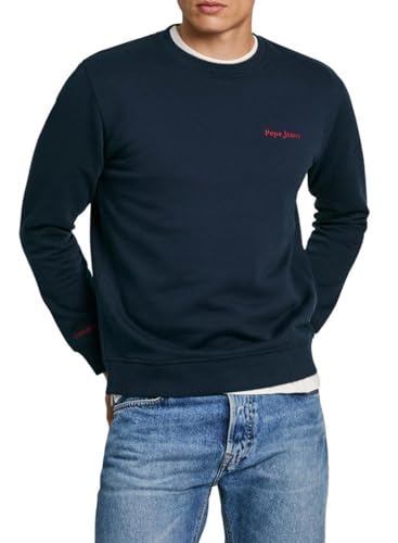 Pepe Jeans Axel Crew pull casual pour week-end et détente homme