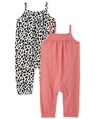 Image of The Children's Place baby-girls And Newborn Sleeveless Rompers 2-pack