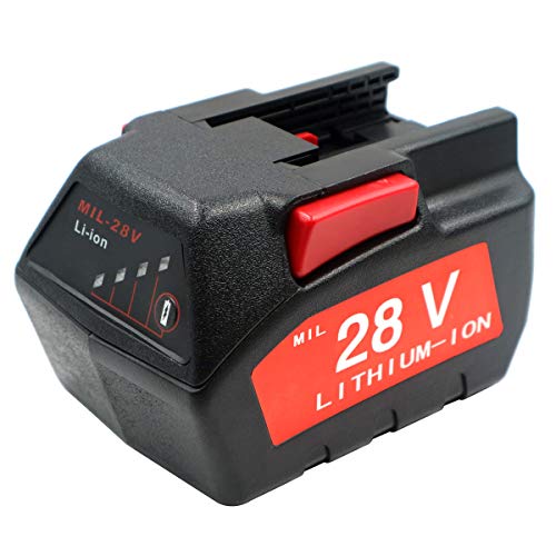 EMBRACESUN 3000mAh Li-ion Battery Pack MIL28A Replacement for 28V Battery M28 V28 48-11-2830 0726-22 0780-20 Compatible with Cordless Tool 0729-21 0729 0725 0719 0740 F39 2650-22 6514-21 0730-22