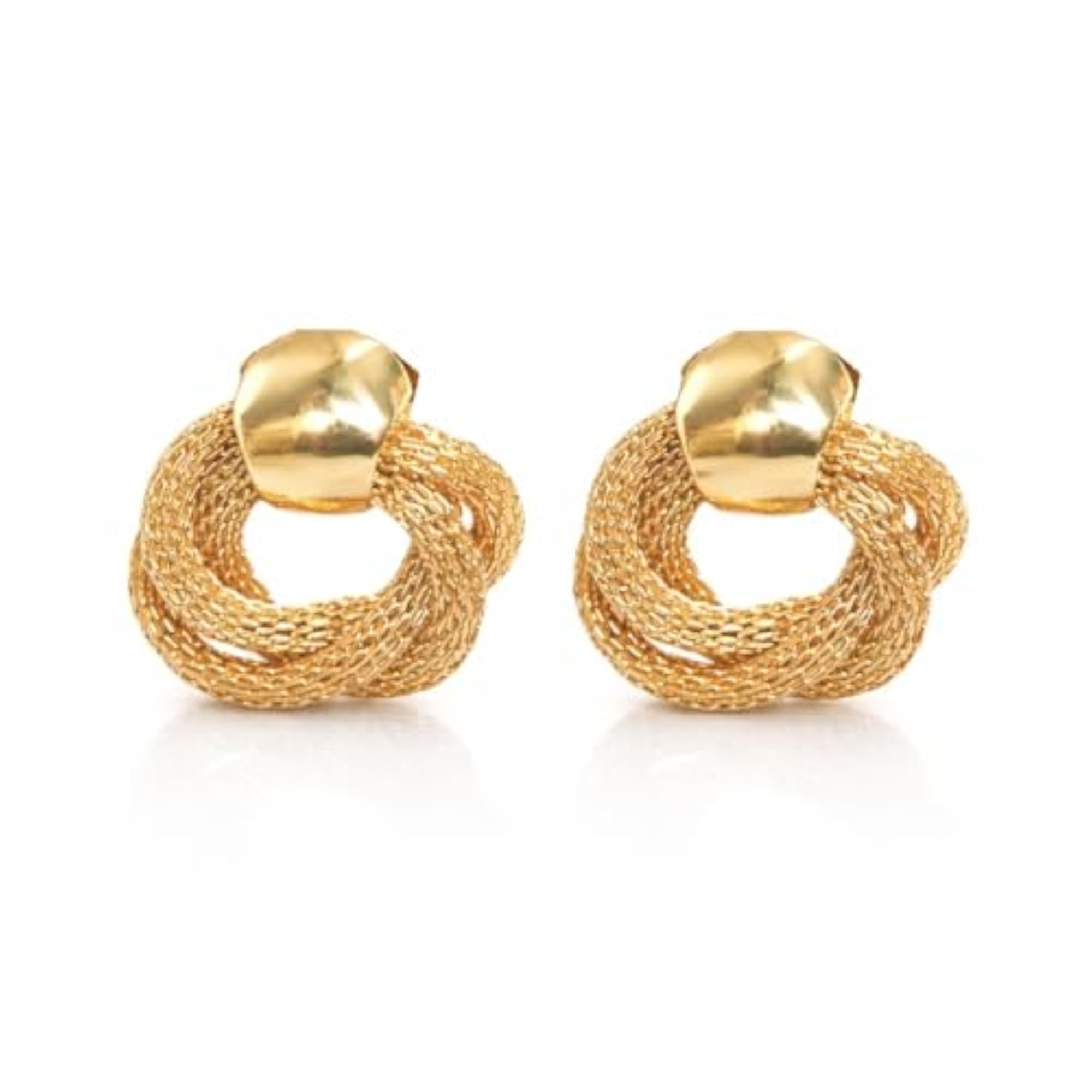 Women's Korean Gold Stud Earrings Set, Stylish Accessories