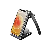 Prestigio Revolt A8 Cargador Inalámbrico 3 en 1 Compatible con productos Apple, Base para cargar el iPhone, Apple Watch y Airpods. Estación de Carga para dispositivos Apple