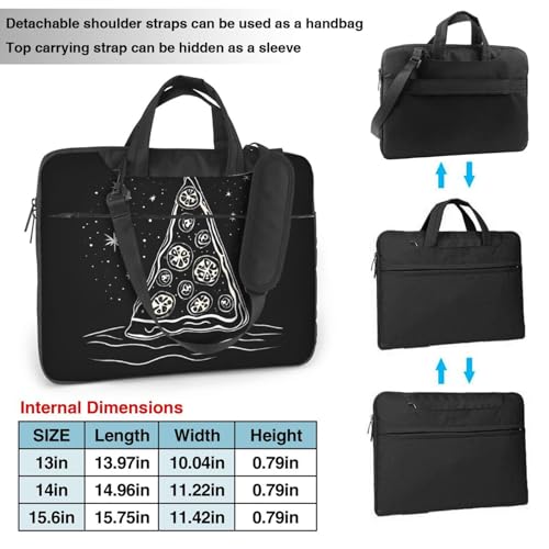 Bolso Slim para Laptop con Correa y Diseño Pizza miniatura 4