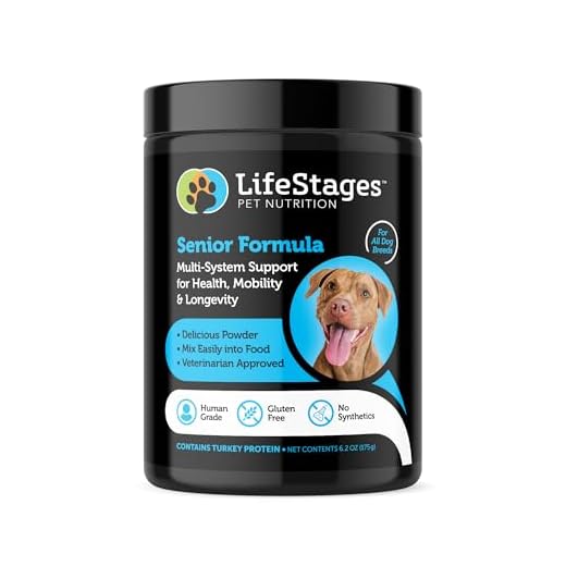 LifeStages Pet Nutrition - Stage 3: Senior Dog Formula for Hip & Joint Support, Cognitive Health, & Healthy Skin & Coat - Natural Ingredients - Fish Oil, Flax Seed, Turmeric & Probiotics, Vet Approved