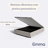 Cama Baú Casal Emma (138x188x41cm) “ 1 ano de garantia glide