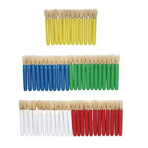 Colorations Mini-Brush Classroom Pack Of Paint Brushes Set Of 60 Brushes For Kids Arts And Crafts Materials, Model:minibru #TOP2