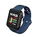 Produktbild NVFED Wasserdicht Smart Watch Männer Frauen Smartwatch Herzfrequenz Fitness Tracker beobachten Smart for Android (Color : Blue)
