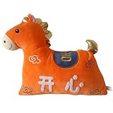 Zktfyshk Cuscino tradizionale a forma di cavallo con imbottitura in cotone PP, sfoderabile, per decorare la casa e la camera da letto, elegante cuscino