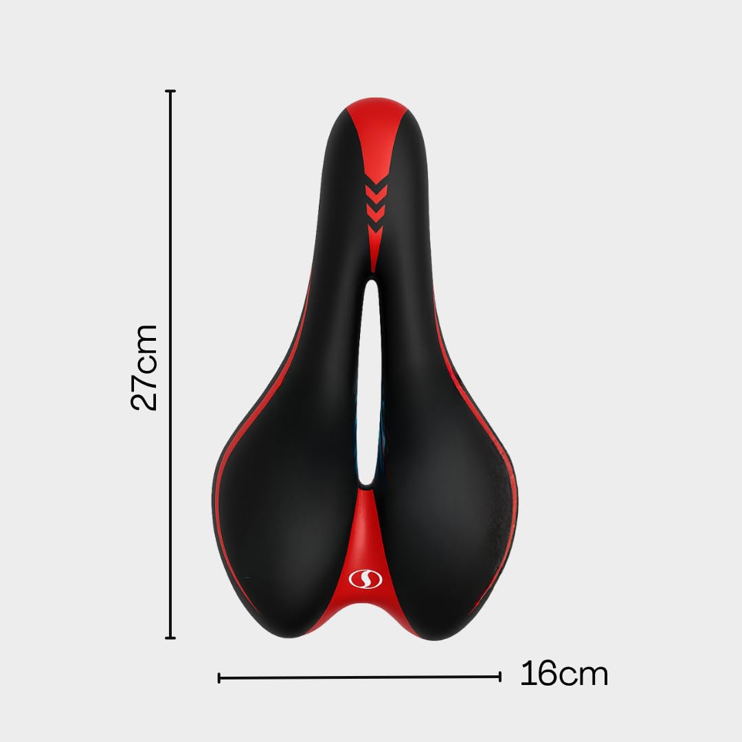 Sella Bicicletta Ergonomica Uomo Donna in Memory Foam | Traspirante con Sistema AirFlow Antiprostata | Sella MTB, Bici da Strada e Città – Comfort e Assorbimento Urti - Removibile e Lavabile