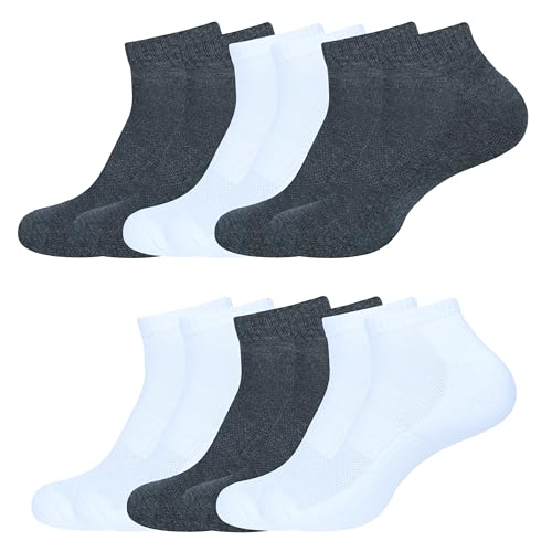Image of Womens Cushioned Ankle Socks, Low Cut Breathable Casual Super Soft, Multi Color Options Size 4-7, 6-9