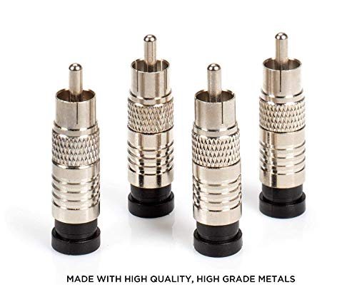 Conectores RCA compresión para cable coaxial RG6 - Pack 25 miniatura 2